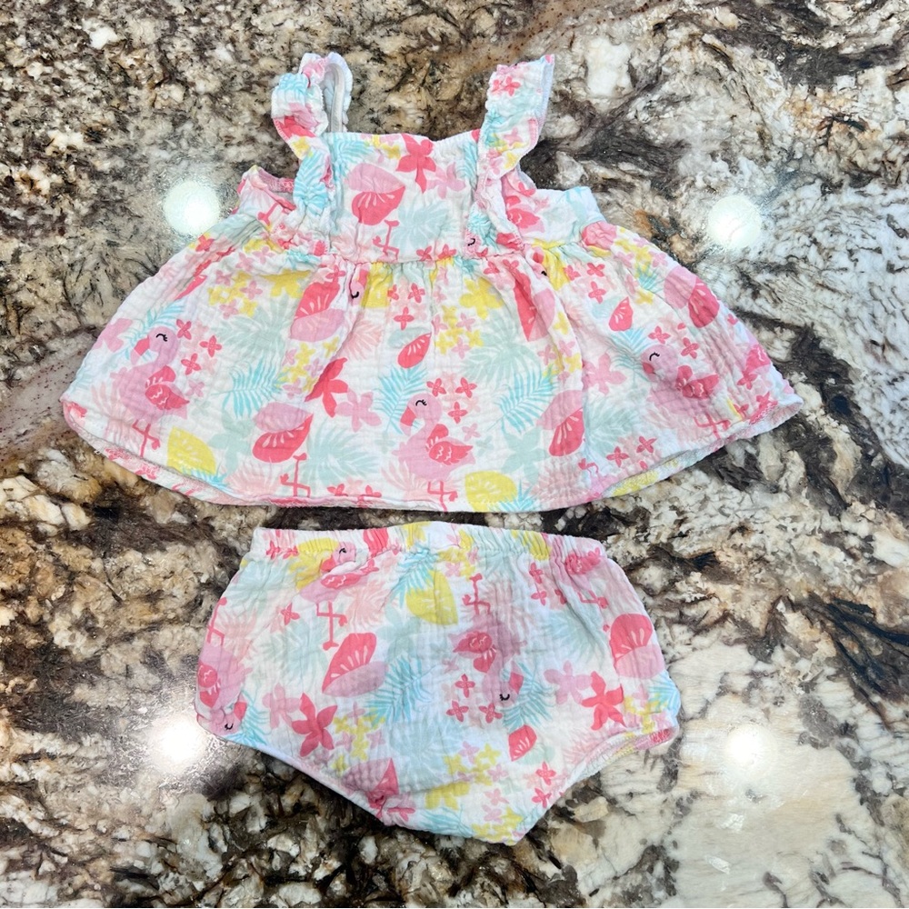 Baby on Board Flamingo Outfit